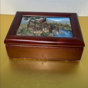 Wooden Jewelry Organizer Box with Moose 🫎 Design